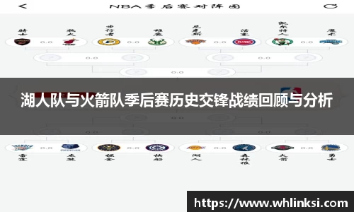 湖人队与火箭队季后赛历史交锋战绩回顾与分析